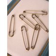 thumbnail image 7 of Bleiou 50 Pcs Large Safety Pins 4" Heavy Duty Extra Large Safety Pins, Brown, 7 of 7