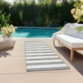 thumbnail image 6 of Addison Rugs Chantille Indoor/Outdoor Transitional Stripes Gray Washable Runner Rug, 2'3" x 7'6", 6 of 6