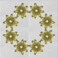 thumbnail image 1 of Ahgly Company Indoor Square Patterned Khaki Green Novelty Area Rugs, 5' Square, 1 of 6