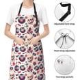 thumbnail image 6 of Pofeuu Skull Guitar record lips Print Waterproof Apron with Pockets Adjustable Cooking Aprons Kitchen Bib for Baking Household Cleaning, 6 of 8