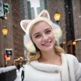 thumbnail image 4 of Hearth & Gear Winter Warm Cat Ear Headband Cozy Ear For Girls Cold Weather Outdoor Sports Workout Items Exercise Bike Table Rip Workout for Adults Work Out Room Work Out Items Exercise Tables Foot, 4 of 5