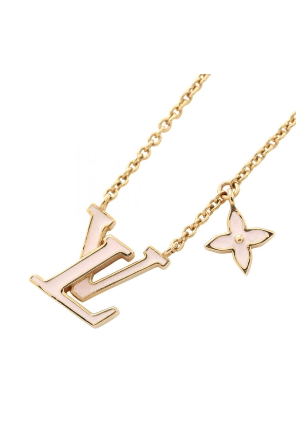 Pre-Owned Louis Vuitton LV Iconic Necklace Jewelry GP (Gold Plated) Enamel Women's Gold Tone...