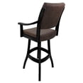 thumbnail image 2 of Casa Extra Tall 34" Solid Wood Stool - Northwest Whiskey Brown Fabric - Black, 2 of 2