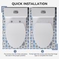 thumbnail image 2 of HOROW ADA Standard One-Piece Toilet, 1.28 GPF Dual-Flush Elongated Floor Mounted, 2 of 11