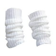 thumbnail image 2 of dianhelloya 1 Pair Thickened Warm Elastic Leg Warm Socks Japanese Style Sweet Girl Ribbed Knitted Boot Cuffs for Daily Wear One Size B, 2 of 8
