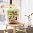 thumbnail image 5 of LALILO Throw Pillow Covers Inspirational Quote Life Positive Cushion Cover 18" x 18", 2 Pack, 5 of 6