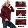 thumbnail image 5 of Nausy Women's Hooded Packable PlusSize Ultra Light Weight Short Down Jacket, 5 of 7