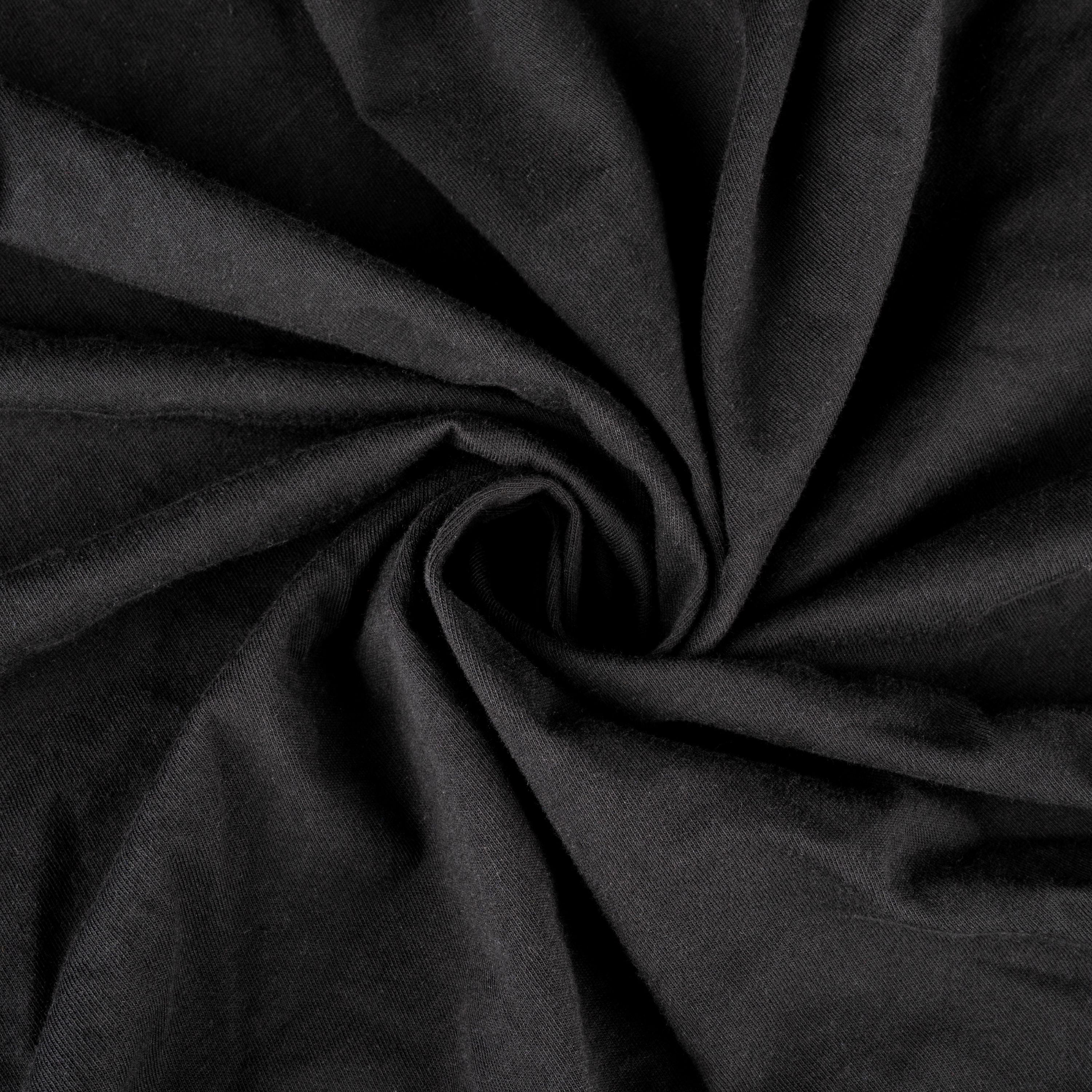 SheetWorld Fitted 100% Cotton Jersey Play Yard Sheet Fits BabyBjorn Travel Crib Light 24 x 42, Solid Black