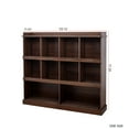 thumbnail image 3 of Tcbosik 10-Cube Bookcase, 4-Tier Modern Bookshelves, Freestanding Display Storage Organizer for Home Office, Bedroom, Living Room, Walnut, 3 of 9