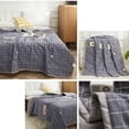 thumbnail image 4 of Summer Quilt, 150x200 cm Lightweight Washed Cotton Air-Conditioning Quilt, Gray Breathable Hypoallergenic Padding, Machine Washable, 1-Piece, 4 of 6