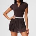 thumbnail image 7 of Top-kevin Women 2 Piece Tennis Skirt Set Pleated Golf Outfit, Polo Athletic Dress Alternative Skort Set, 7 of 7