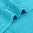 thumbnail image 4 of Unique Bargains Bath Rugs Reversible Cotton Spa Quick Dry Non Slip Bathroom Mat Blue, 4 of 7