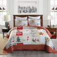 thumbnail image 5 of MarCielo Christmas Quilt Set Bedspread Set B022(Queen), 5 of 5
