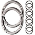 thumbnail image 1 of PEACNNG 10pcs Flat Key Rings Metal Split Circles Key Chain Making Rings DIY Circle Rings, 1 of 7