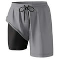 thumbnail image 2 of Maillots de Bain pour Hommes avec Doublure de Compression Shorts de Bain avec Poches, 2 of 4