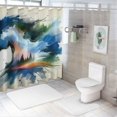 thumbnail image 7 of Orinice Abstract Horse Landscape Bathroom Decor Set with Hooks - Colorful Luxurious Graphic Print Polyester Fabric Fashion Shower Curtain - Chic Modern Design 69x72, 7 of 7