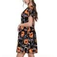 thumbnail image 2 of Vsdgher Tournesols pour Femmes Été 2025 Robes Midi Décontractées Légères Manches Courtes Col Rond Robe de Plage, 2 of 6