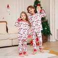 thumbnail image 3 of Pijama navideño para padre e hijo con estampado de cervatillo y flores de Estados Unidos, ropa de hogar, conjunto de manga larga para madre e hija, 3 of 5