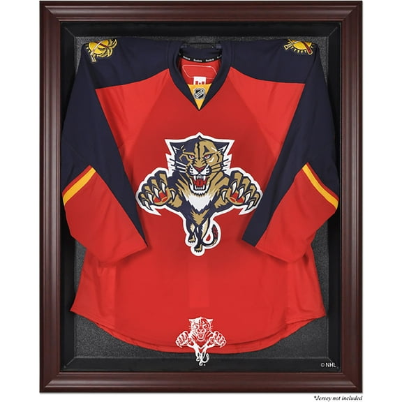 Florida Panthers (1993-2016) Mahogany Framed Logo Jersey Display Case