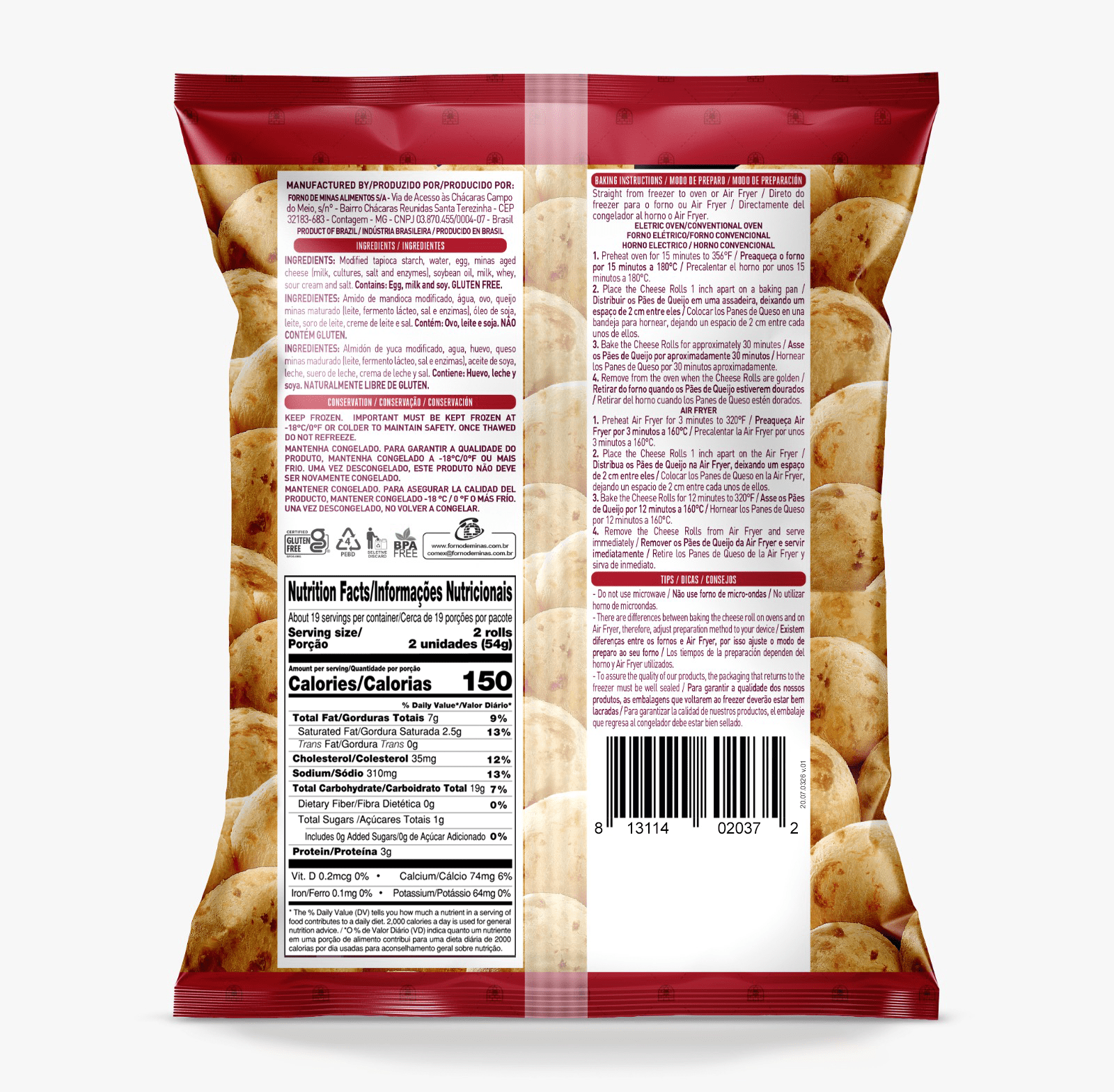 Forno de Minas Traditional Cheese Rolls  35.27oz