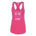 thumbnail image 2 of Wild Bobby, In This Family No One Awareness Ladies Racerback Tank Top, Raspberry, X-Large, 2 of 3