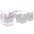 thumbnail image 2 of vidaXL Garden Dining Set Grey, Black, Dark Grey, 2 of 2