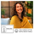 thumbnail image 5 of PÜSKÜL - Waffle Weave Thin Turkish Bath and Beach Towels - Turkish Cotton Oversized Quick Drying Waffle Towels for Travel 67x33 inch 2 Packs (Mustard Yellow), 5 of 9