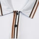 thumbnail image 4 of Camisa Elvqul para Hombre Blanco Manga Corta Economicas con Estampado de Rayas con Solapa, 4 of 8