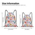 thumbnail image 2 of Fuzoiu Floral Ditsy Print Drawstring Backpack for Gym, Travel, Yoga,Sports Sackpack String Bag for Women Men-Small, 2 of 6