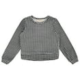 thumbnail image 3 of BTween 3-Piece Kids Long Sleeve Sweater Pack, Velour Comfort Sweaters for Girls, Plain & Print, 3 of 4