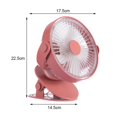 thumbnail image 2 of Ventilador Con Clip De Escritorio, Ventilador De Luz Nocturna Led Silencioso Recargable Portátil Para El Hogar, Oficina, Cochecito De Bebé, Coche, Portátil, Estudio, Gimnasio, Camping Moyic HA023172-00, 2 of 7