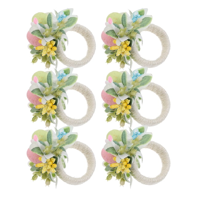 KAKOWELY 6Ud Decorativos De Para Servilletas Con Multicolor En De Primavera