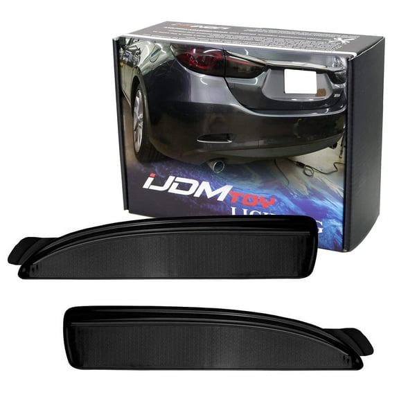 Smoked Lens Rear Bumper Reflector Lenses or Rear Side Markers For Mazda 3 5 6 OE-Spec LH RH Assembly