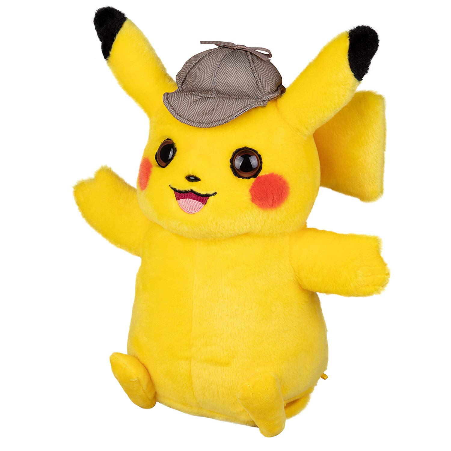 detective pikachu talking plush
