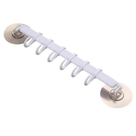

NIUREDLTD 2PC Kitchen Strong Wall Hanging 6 Hooks Creative Bathroom Nail-free Seamless Hanger Coat Hook Household Viscose Hook