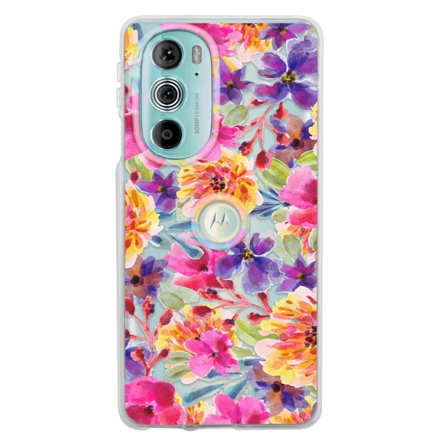 Funda Antigolpes InstaCase para Moto Edge 30 Pro Flores Acuarela