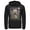 Black, variant on Men's Star Wars: The Mandalorian The Child Starry Night  Pull Over Hoodie Athletic Heather 2X Large