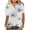 White#11, variant on Homenesgenics Tunic Tops for Women Short Sleeve 4X Women Fashion Summer Casual Print Round Neck Loose T-Shirt Top Blouse Pullover Clearance