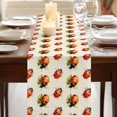 thumbnail image 3 of Table Runners 72 Inches Long Dress Scarves, Cute Ladybugs Farmhouse Kitchen/Dining Table Runner, Coffee Tablerunners, Spring Botanical Leaves Beige 14x72 Inch, 3 of 9