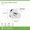 thumbnail image 3 of Symmons 673Rh Identity Wall-Mounted Robe Hook In Polished Chrome, 3 of 4