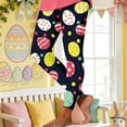 thumbnail image 4 of DDAPJ pyju Easter Leggings for Women Cute Rabbit Eggs Print High Waist Stretchy Yoga Pants Comfy Soft Skinny Workout Tights Prime Sales Today Multicolor#2 XXL, 4 of 4