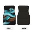 thumbnail image 2 of Naloa Blue Viper Snake Car Foot Mat Set of 4 Pieces - Universal Floor Liner Neoprene Full Set Floor Mats for Cars Trucks SUV, 2 of 7