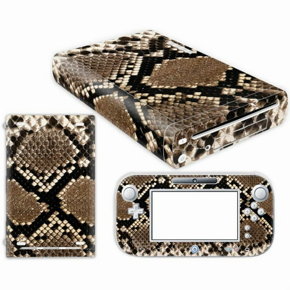 KIPLINK Wii U Skin Decal – Full Body Vinyl Cover, Anti-Scratch & Waterproof, Bubble-Free Installation, Marble & Leopard Designs
