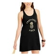 thumbnail image 1 of MIKEN Femmes Noir Graphique à Lacets Racerback Robe Col Rond Maillot de Bain Cover Up XS, 1 of 5
