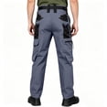 thumbnail image 5 of Domzest Men's Hiking Pants Lightweight Water Resistant Quick Dry Outdoor Pants for Fishing Travel Camping Gray S, 5 of 9