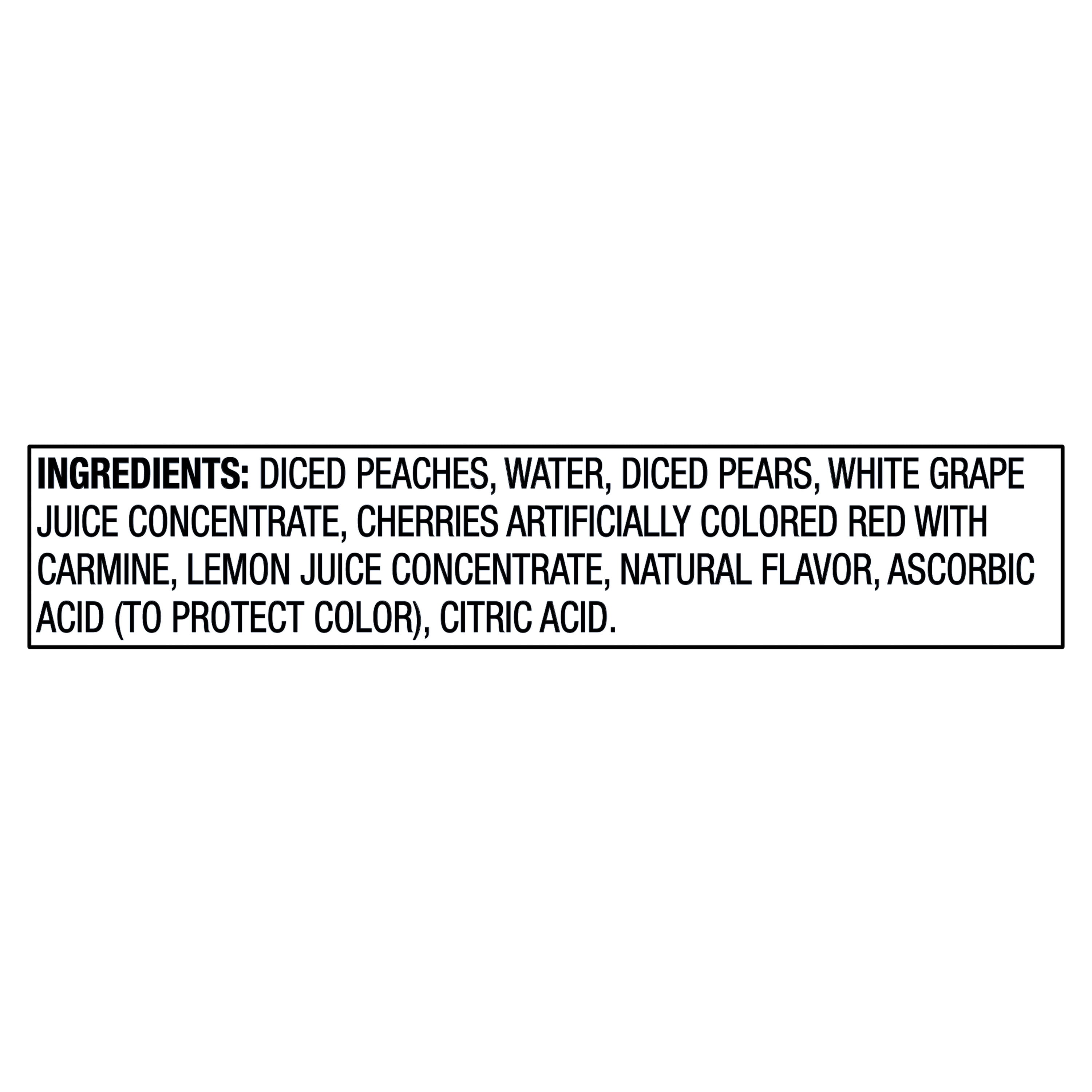 Great Value Cherry Mixed Fruit, 4 oz, 12 Count