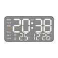 thumbnail image 1 of DOLITY Digital Wall Clock with Week Month Date Display Modern Large Display Table Clock LED Alarm Clock for Office Classroom Bedroom Black Shell, 1 of 9