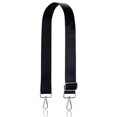 thumbnail image 1 of Allzedream Wide Purse Strap Replacement Crossbody Shoulder Bag Adjustable (Black Silver), 1 of 6