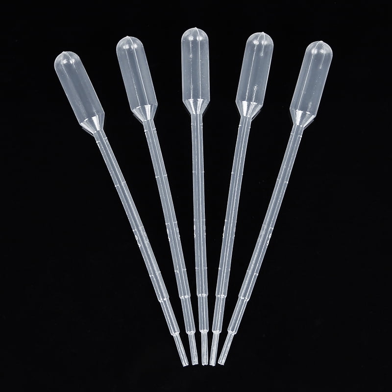 100Pcs Disposable Plastic Transfer Pipettes Graduated Pasteur Pipette