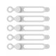 thumbnail image 2 of Organizador de cables Sunnimix reutilizable de 5 piezas bridas de sujeción de silicona Correas de cables premium multiusos Blanco, 2 of 8